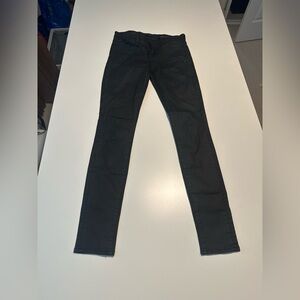 7 for all mankind gwenevere black pleather